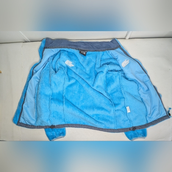 The North Face Osito Women's Jacket Sz Small Turquoise Blue full zipper A2 - Picture 9 of 9